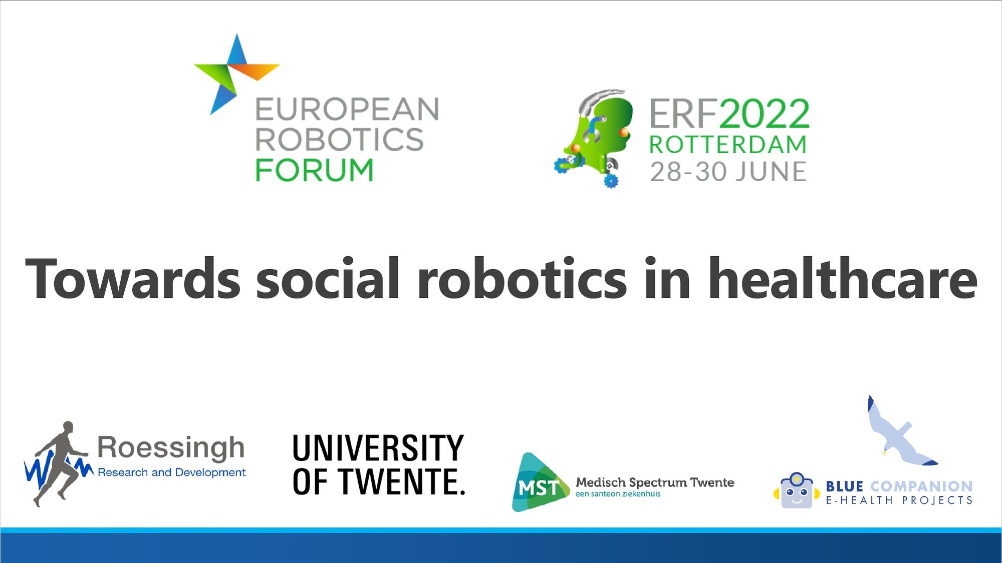 European Robotics Forum 2022 — Rotterdam